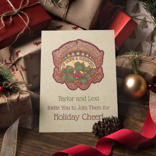 Weihnachten und Weihnachten Segnungen gefoltert Ei Einladung