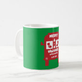 Weihnachten und Weihnachtsgeschenke Kaffeetasse (Vorderseite Links)