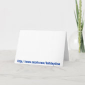 Weihnachten und Weihnachtskarte (Rückseite)