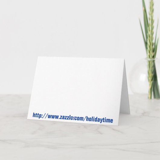 Weihnachten und Weihnachtskarte (Rückseite)