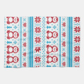 Weihnachten und Winter gestricktes Muster Handtuch (Horizontal)
