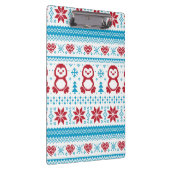 Weihnachten und Winter gestricktes Muster Klemmbrett (Rechts)