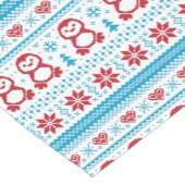 Weihnachten und Winter gestricktes Muster Kurzer Tischläufer (Ecke)