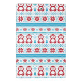 Weihnachten und Winter gestricktes Muster Mini Klemmbrett (Rückseite)