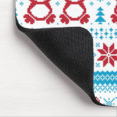 Weihnachten und Winter gestricktes Muster Mousepad (Ecke)