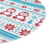 Weihnachten und Winter gestricktes Muster Schneidebrett (Ecke)