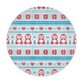 Weihnachten und Winter gestricktes Muster Schneidebrett (Vorderseite)