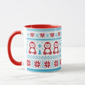 Weihnachten und Winter gestricktes Muster Tasse (Links)