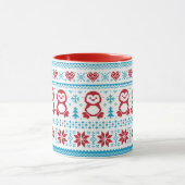 Weihnachten und Winter gestricktes Muster Tasse (Zentrum)