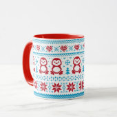 Weihnachten und Winter gestricktes Muster Tasse (Vorderseite Links)