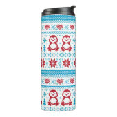 Weihnachten und Winter gestricktes Muster Thermosbecher (Nach links gedreht)