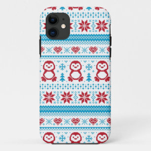 Weihnachten und Winter Strickmuster Case-Mate iPhone Hülle