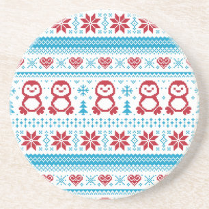 Weihnachten und Winter Strickmuster Untersetzer