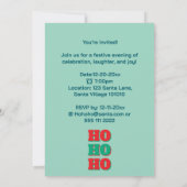 Weihnachten und Wünsche Einladung (Rückseite)