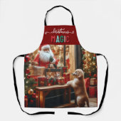 Weihnachten und Wünsche Schürze (Vorderseite)