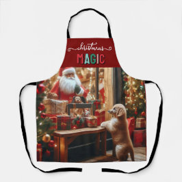 Weihnachten und Wünsche Schürze