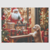 Weihnachten und Wünsche Seidenpapier (Vorderseite)