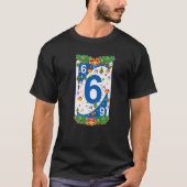 Weihnachten Uno Karten Weihnachtsbaum T-Shirt (Vorderseite)