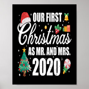 Weihnachten unsere erste als Mr. Gift Xmas Couple Poster