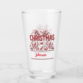 Weihnachten Unsere ersten Weihnachten Mr. & Mrs. T Glas (Rückseite)