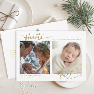 Weihnachten Unsere Herzen Gold Familie Baby 2 Foto