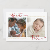 Weihnachten Unsere Herzen Red Gold Familie Baby 2 (Vorderseite)