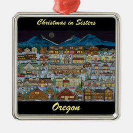 Weihnachten unter dem Kaskadengebirge Ornament Aus Metall