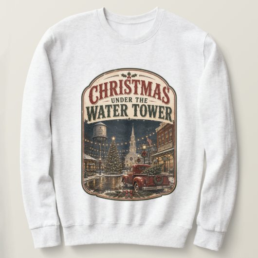 Weihnachten unter dem Wasserturm Vintage Sweatshirt (Design vorne)