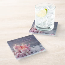 Weihnachten Untersetzer, Rosa Weihnachten