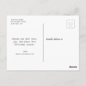 Weihnachten - Urbane Weihnachtskarte Postkarte (Rückseite)