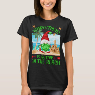 Weihnachten Urlaub am Strand Funny Gnome T-Shirt