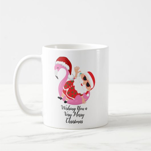 Weihnachten Urlaub am Strand Funny Kaffeetasse (Links)