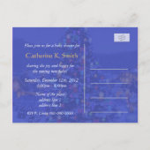 Weihnachten, Urlaub Brautdusche Einladungen. Einladungspostkarte (Rückseite)