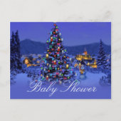 Weihnachten, Urlaub Brautdusche Einladungen. Einladungspostkarte (Vorderseite)