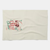 Weihnachten Urlaub Crazy Über Weihnachten Geschirrtuch (Horizontal)