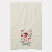 Weihnachten Urlaub Crazy Über Weihnachten Geschirrtuch (Vertikal)