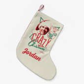 Weihnachten Urlaub Crazy Über Weihnachten Kleiner Weihnachtsstrumpf (Vorderansicht (hängend))