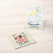 Weihnachten Urlaub Crazy Über Weihnachten Rechteckiger Pappuntersetzer (Vor Ort)