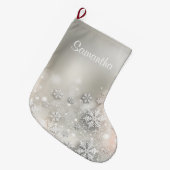 Weihnachten - Urlaub Elegante Großer Weihnachtsstrumpf (Vorderansicht (hängend))