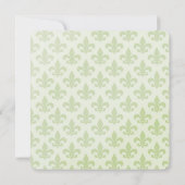 Weihnachten Urlaub Elegante Lilie Pattern Einladung (Rückseite)