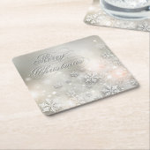 Weihnachten - Urlaub Elegante Rechteckiger Pappuntersetzer (angewinkelt)