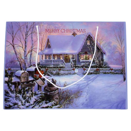 Weihnachten, Urlaub, Gewohnheit Große Geschenktüte (Vorderseite)