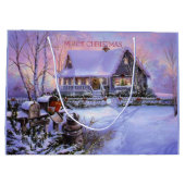 Weihnachten, Urlaub, Gewohnheit Große Geschenktüte (Rückseite)