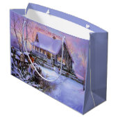 Weihnachten, Urlaub, Gewohnheit Große Geschenktüte (Rückseite Schrägansicht)