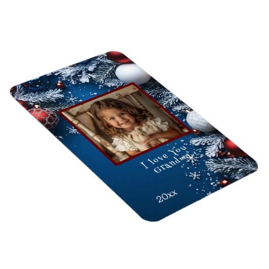 Weihnachten, Urlaub, ich Liebe dir Oma Magnet (Rechte Seite)