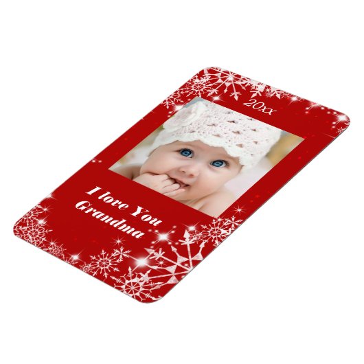 Weihnachten, Urlaub, ich Liebe dir Oma Magnet (Linke Seite)