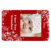 Weihnachten, Urlaub, ich Liebe dir Oma Magnet (Horizontal)