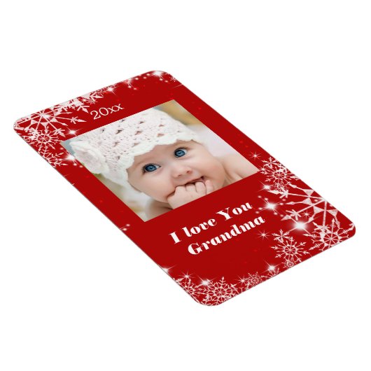 Weihnachten, Urlaub, ich Liebe dir Oma Magnet (Rechte Seite)