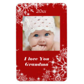 Weihnachten, Urlaub, ich Liebe dir Oma Magnet (Vertikal)