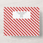 Weihnachten Urlaub im Aquarell All In One Einladung (Rückseite)